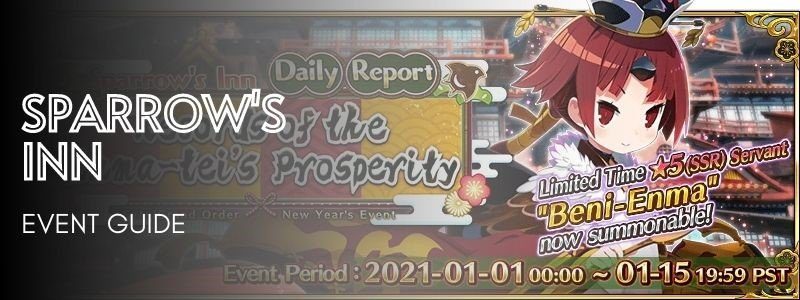 Sparrow S Inn Daily Report Event Guide Pt2 Fate Grand Order Guides And Info Kscopedia By Lord Ashura
